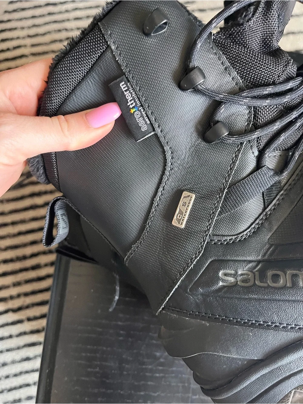 Salomon Black Winter Hiking Boots
